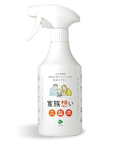 仙醸 家族想い 500ml スプレーノズル付 （食品添加物 アルコール）