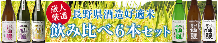 蔵人厳選 長野県酒造好適米 飲み比べ6本セット